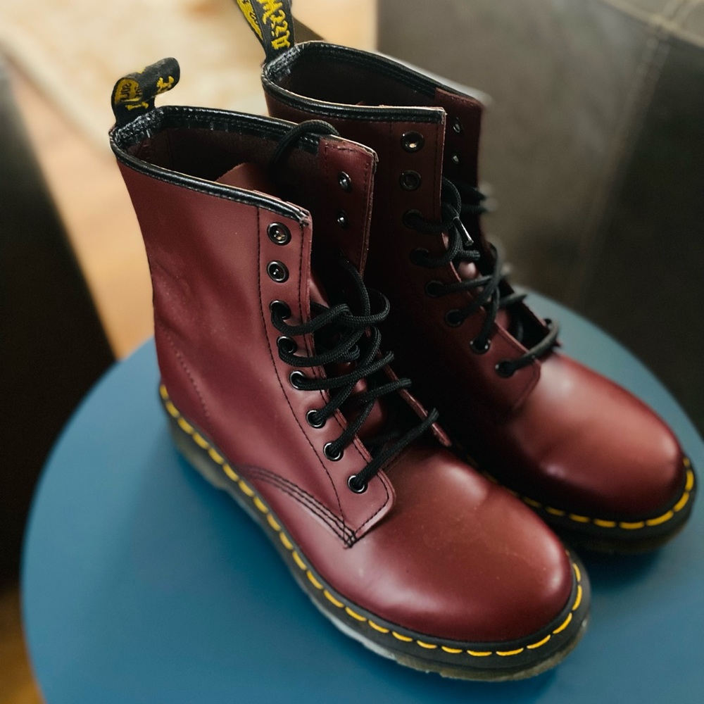 BRAND NEW! Dr Martins- Deep Red boot